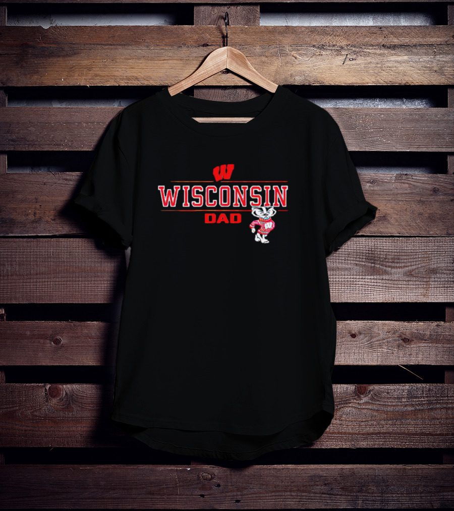 Wisconsin Dad Badgers Volleyball T-Shirt
