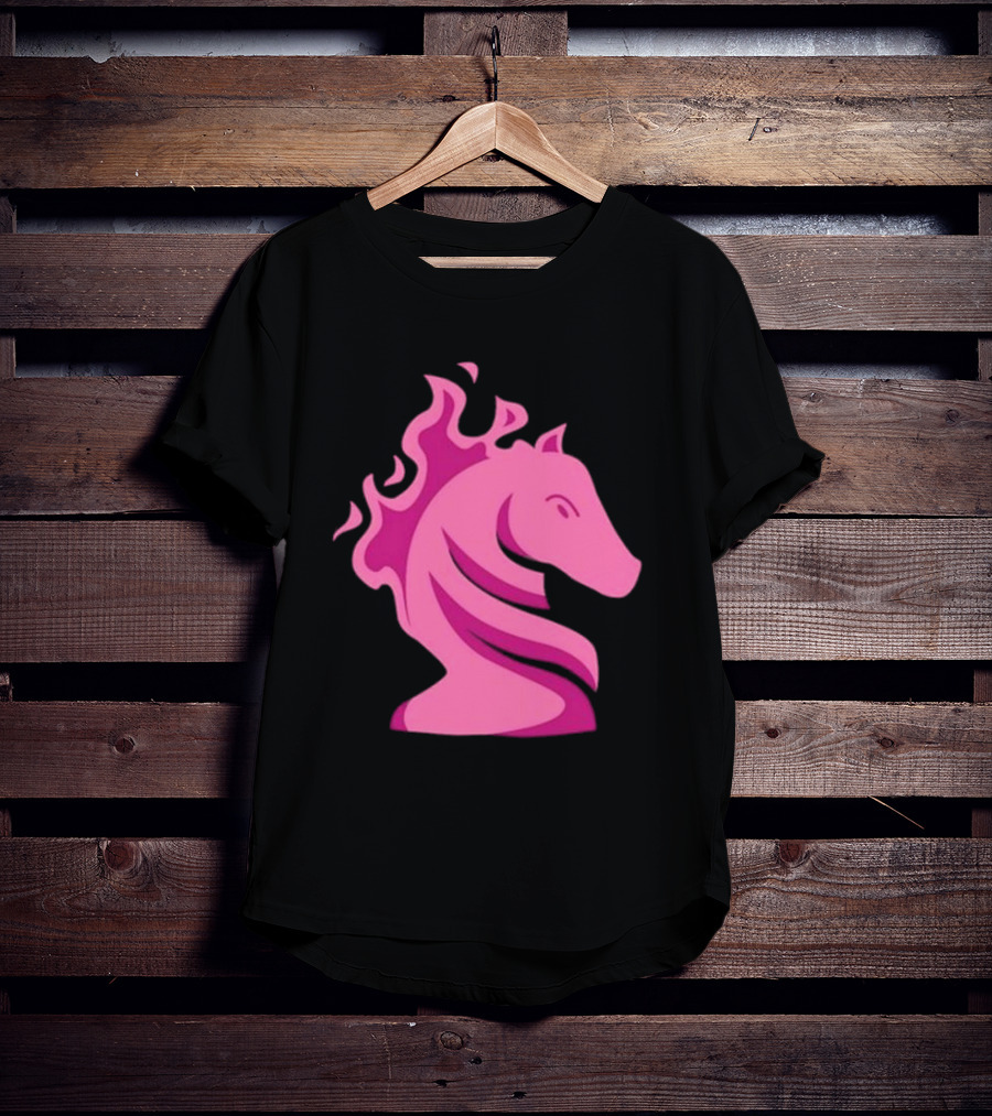Gotham Knights Chess Symbolic Flaming Horse T-Shirt
