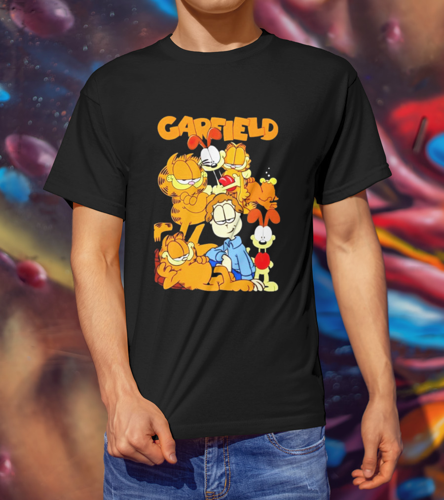 Garfield And Friends Cartoon Characters Reunion T-Shirt