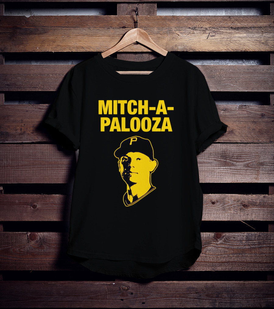 Pittsburgh Pirates Mitch-a-Palooza Bold Yellow Baseball Player T-Shirt