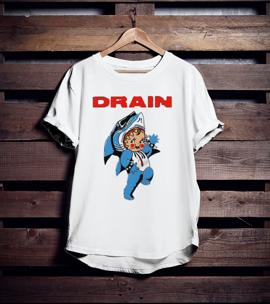 Drain Kewpie Shark Costume Charm T-Shirt