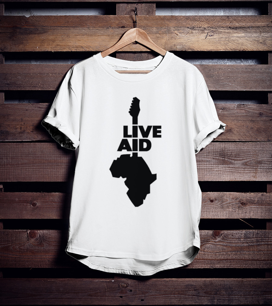 Live Aid Guitar Africa T-Shirt