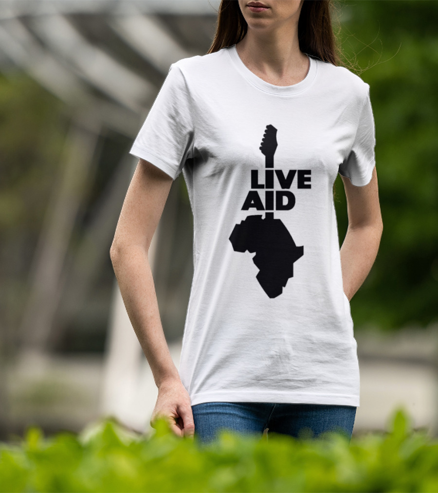 Live Aid Guitar Africa T-Shirt