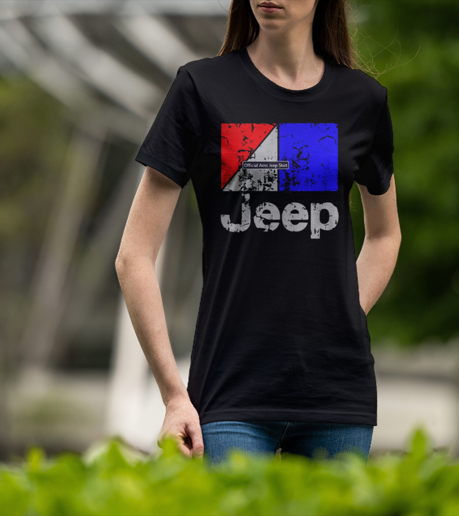 AMC Jeep Red Blue T-Shirt