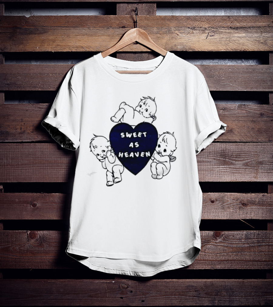 Sweet As Heaven Heart With Adorable Babies T-Shirt
