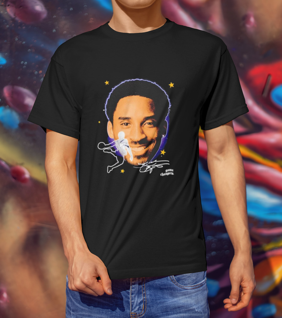 Kobe Bryant Game Changers Starry Big Face T-Shirt