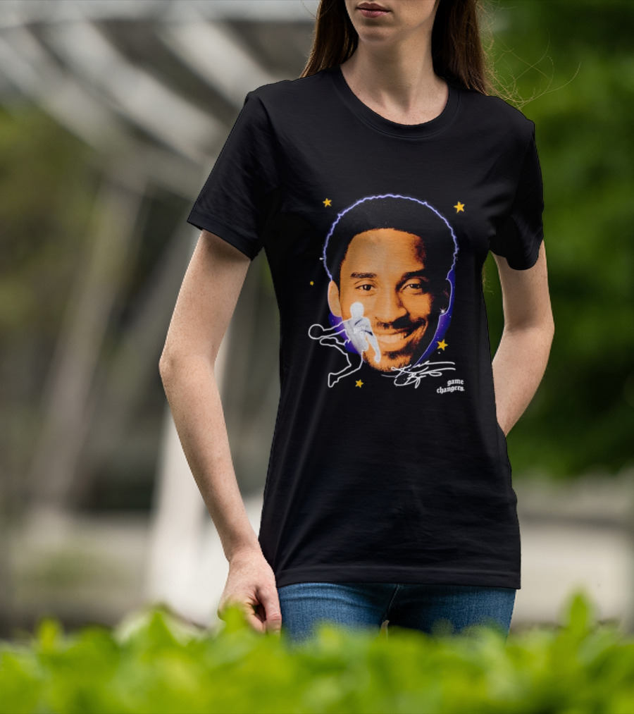 Kobe Bryant Game Changers Starry Big Face T-Shirt
