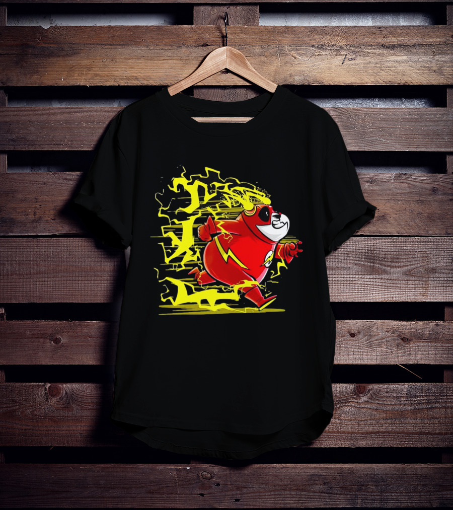 Flash Panda Velocipanda Lightning Hero Charge T-Shirt