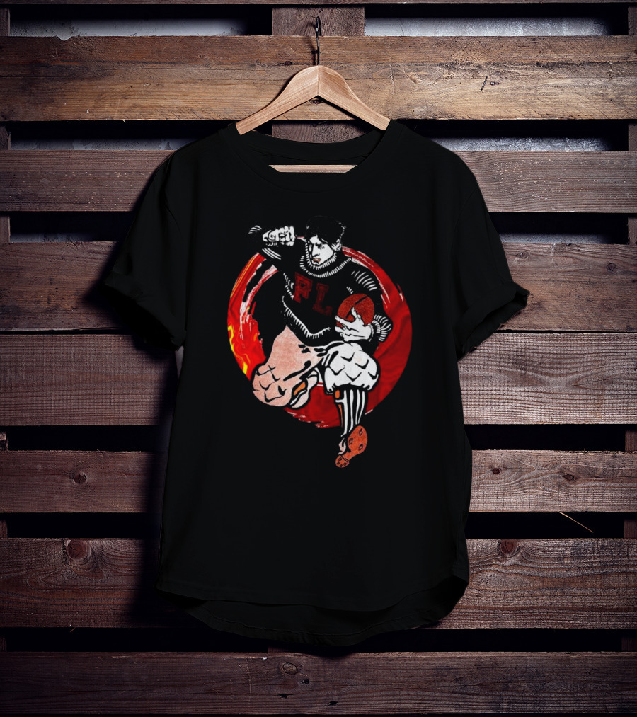 Flil Academy Football Player Stiff Arm Action T-Shirt