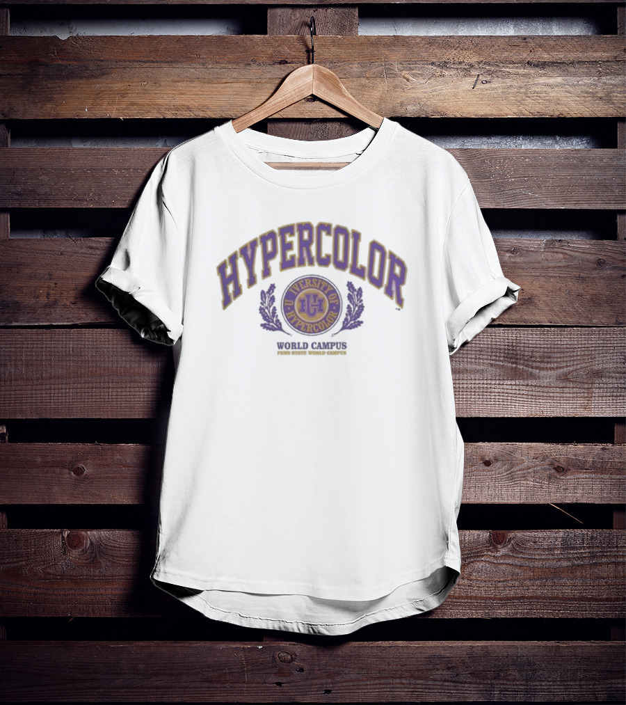 Hypercolor World Campus Ug Purple Seal And Laurel T-Shirt