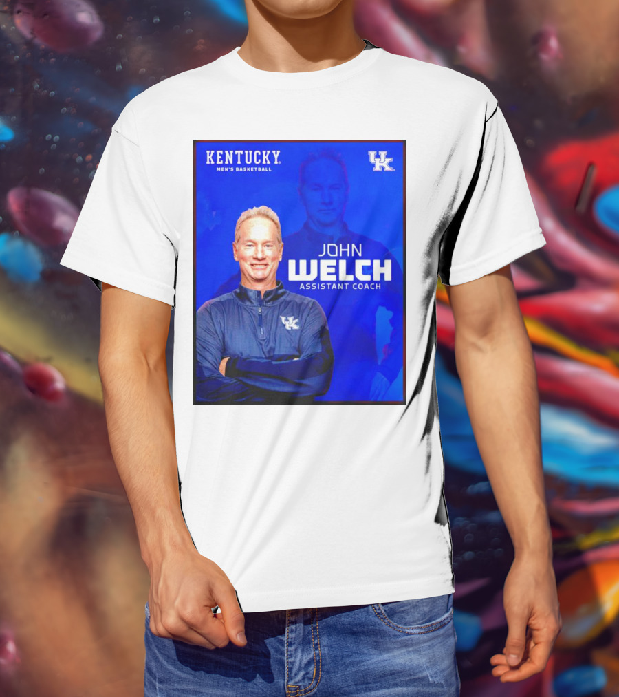 Kentucky Men's Basketball John Welch Assistant Coach UK T-Shirt