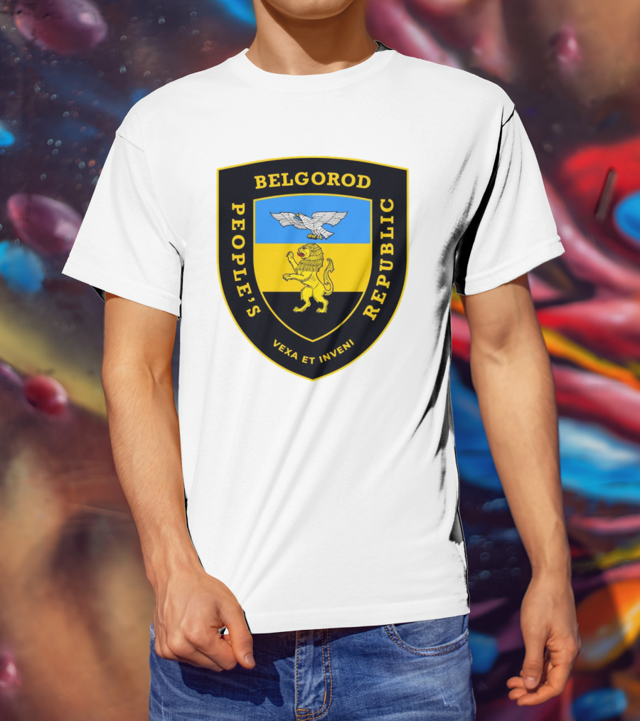 Belgorod People's Republic Emblem Vexa Et Inveni Shield Lion And Eagle Crest T-Shirt