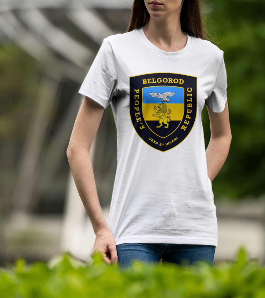 Belgorod People's Republic Emblem Vexa Et Inveni Shield Lion And Eagle Crest T-Shirt