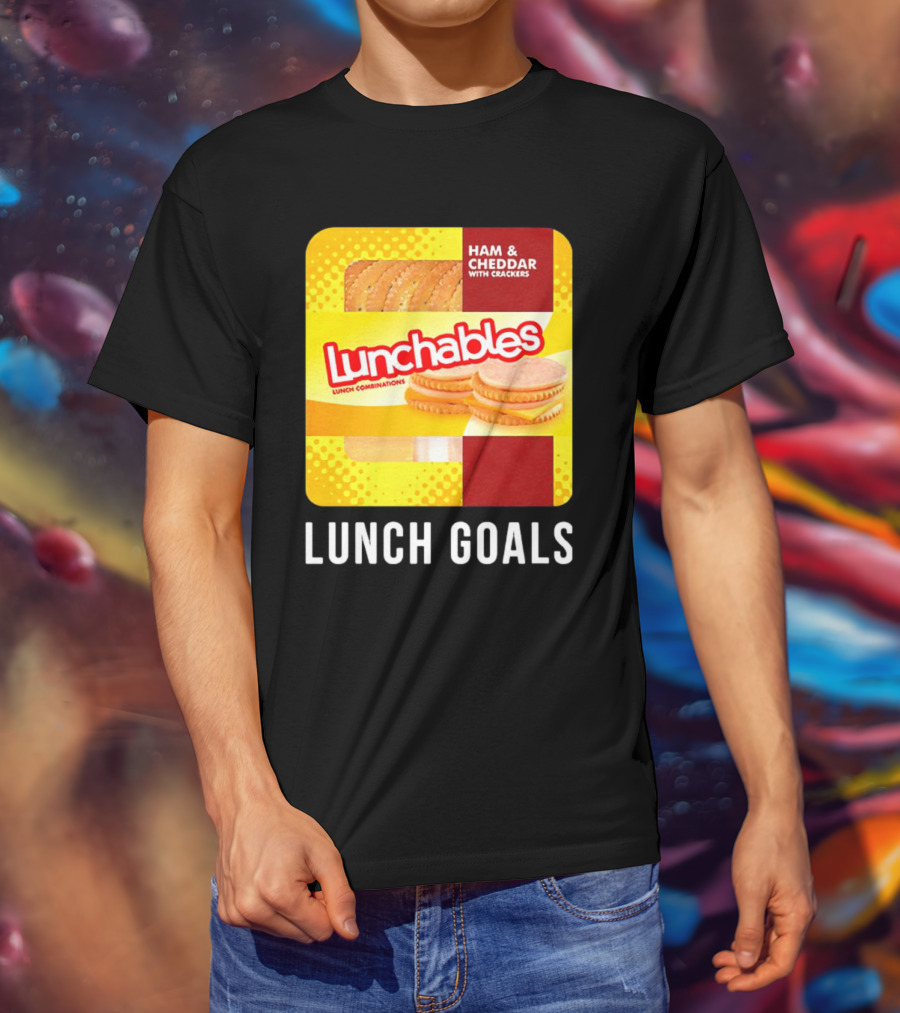 Ham And Cheddar With Crackers Lunchables Lunch Combinations Lunch Goals T-Shirt