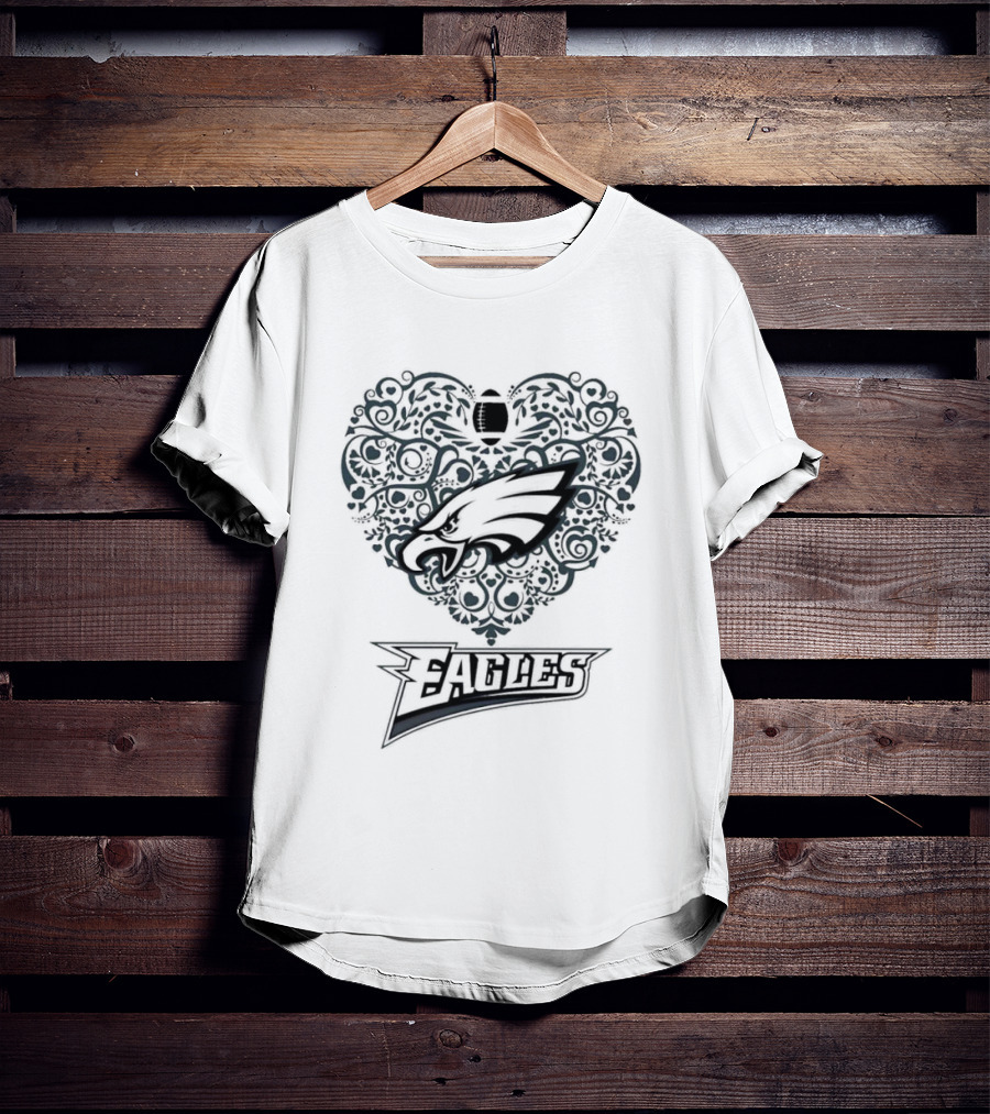 Philadelphia Eagles Heart Football Eagles T-Shirt