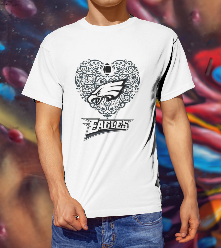 Philadelphia Eagles Heart Football Eagles T-Shirt
