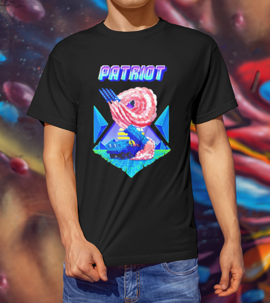 Patriot Retro Futuristic Missile Launcher T-Shirt