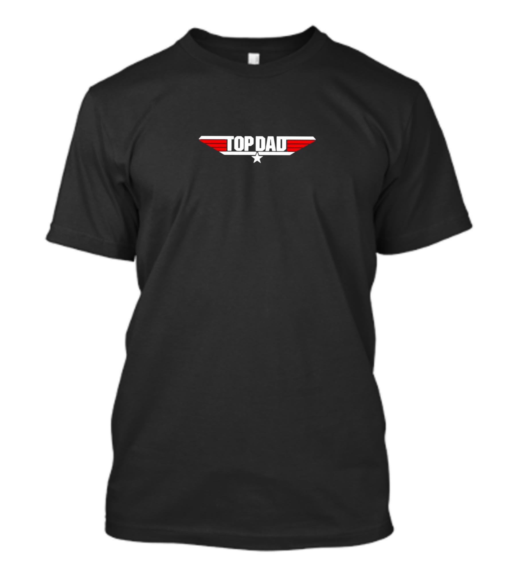 Top Dad Logo Parody With Wings And Star T-Shirt