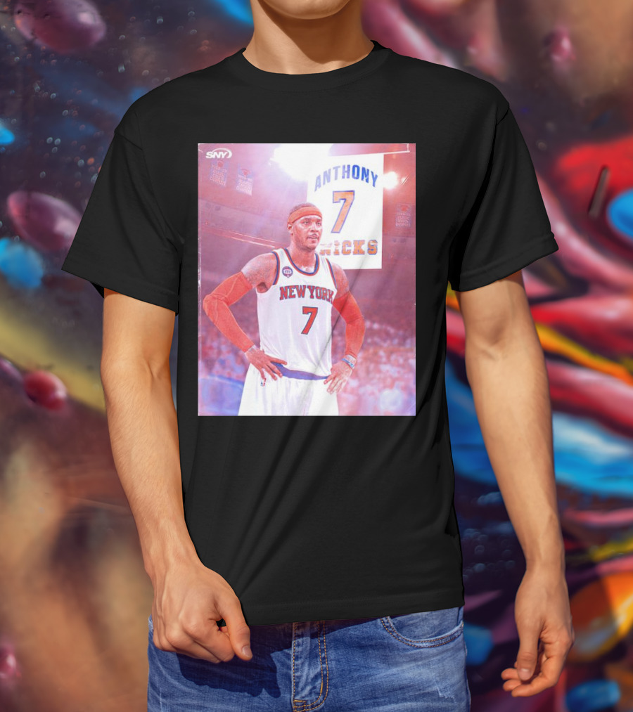 Anthony 7 New York Knicks Basketball Jersey T-Shirt
