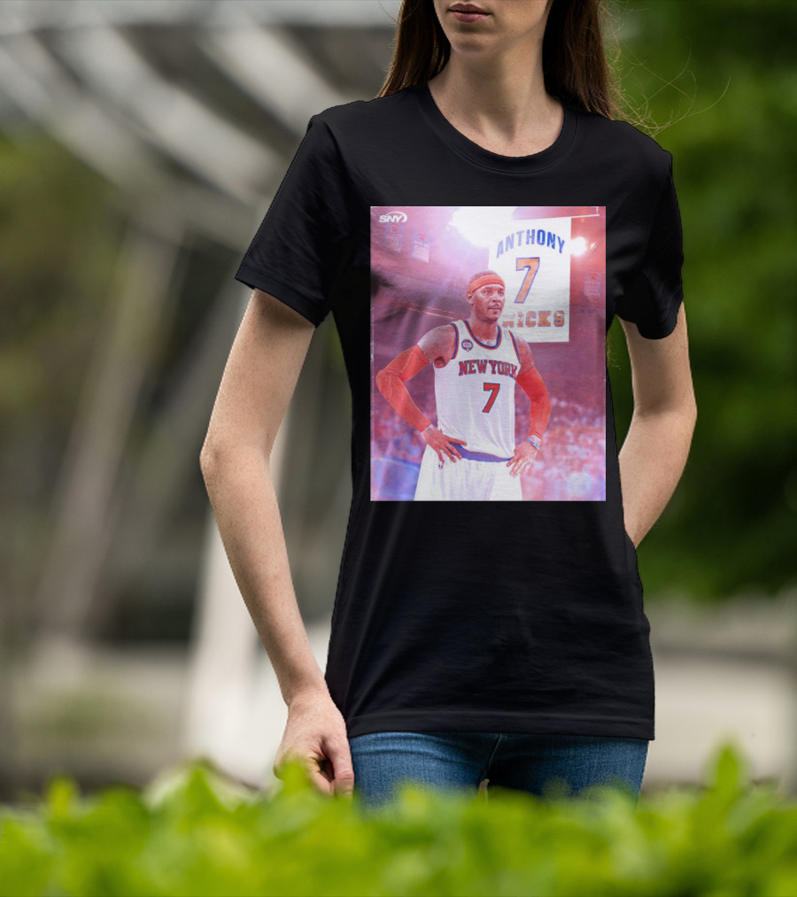 Anthony 7 New York Knicks Basketball Jersey T-Shirt