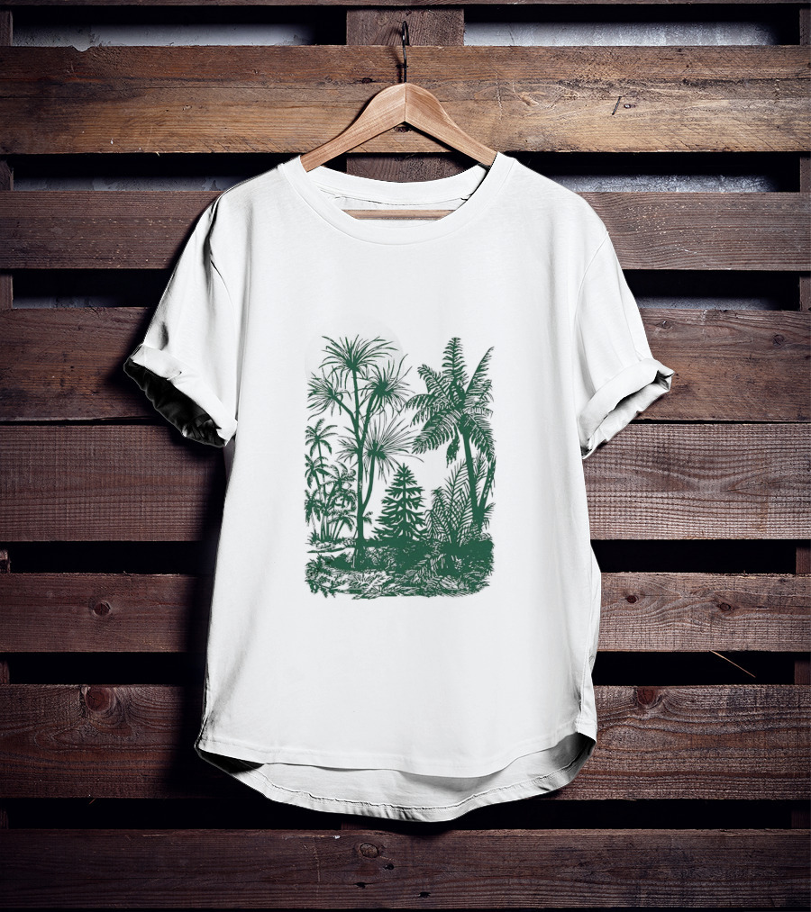 Concret Jungle Tropical Green Forest Urban Wilderness T-Shirt