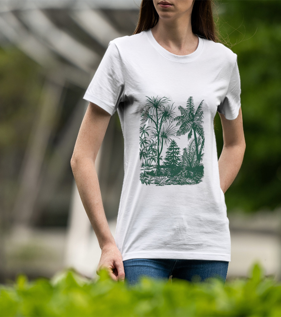 Concret Jungle Tropical Green Forest Urban Wilderness T-Shirt