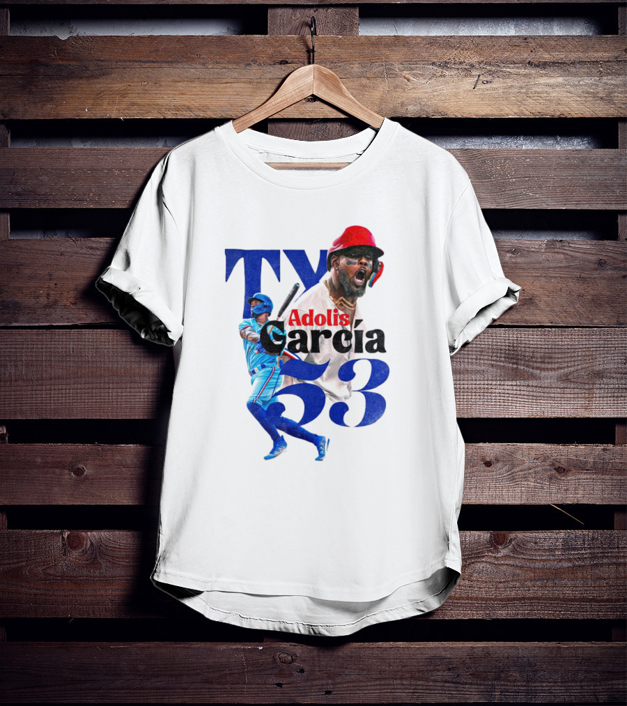 Adolis Garcia Texas Rangers 53 El Bombi Baseball Player T-Shirt