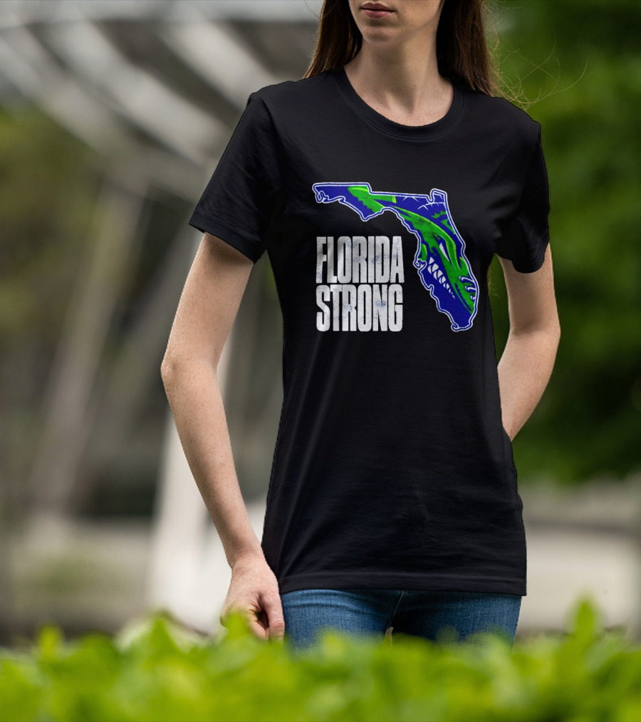 Florida Everblades Florida Strong Map T-Shirt