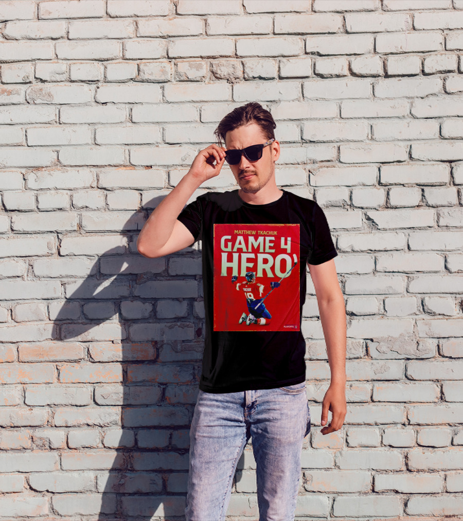 Matthew Tkachuk Game 4 Hero Playoffs T-Shirt