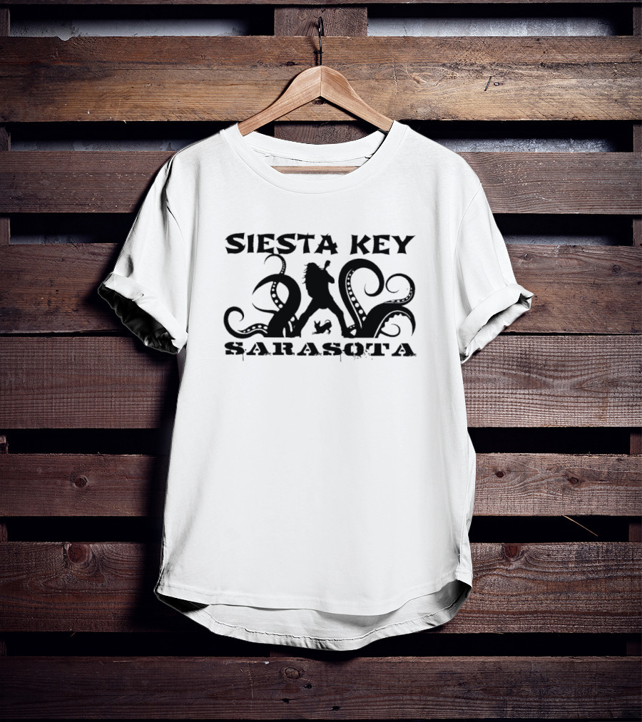 Siesta Key Kraken Sarasota Tentacles T-Shirt