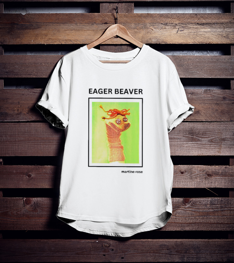 Eager Beaver Martine Rose Sock Puppet With Fred Rogers T-Shirt