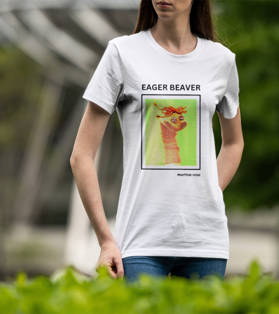Eager Beaver Martine Rose Sock Puppet With Fred Rogers T-Shirt