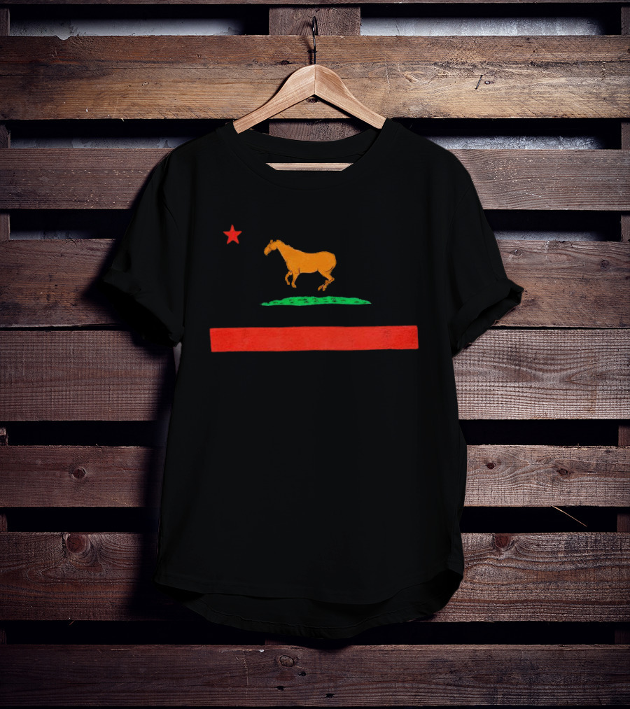 Kentucky Republic Horse With Star And Red Bar T-Shirt