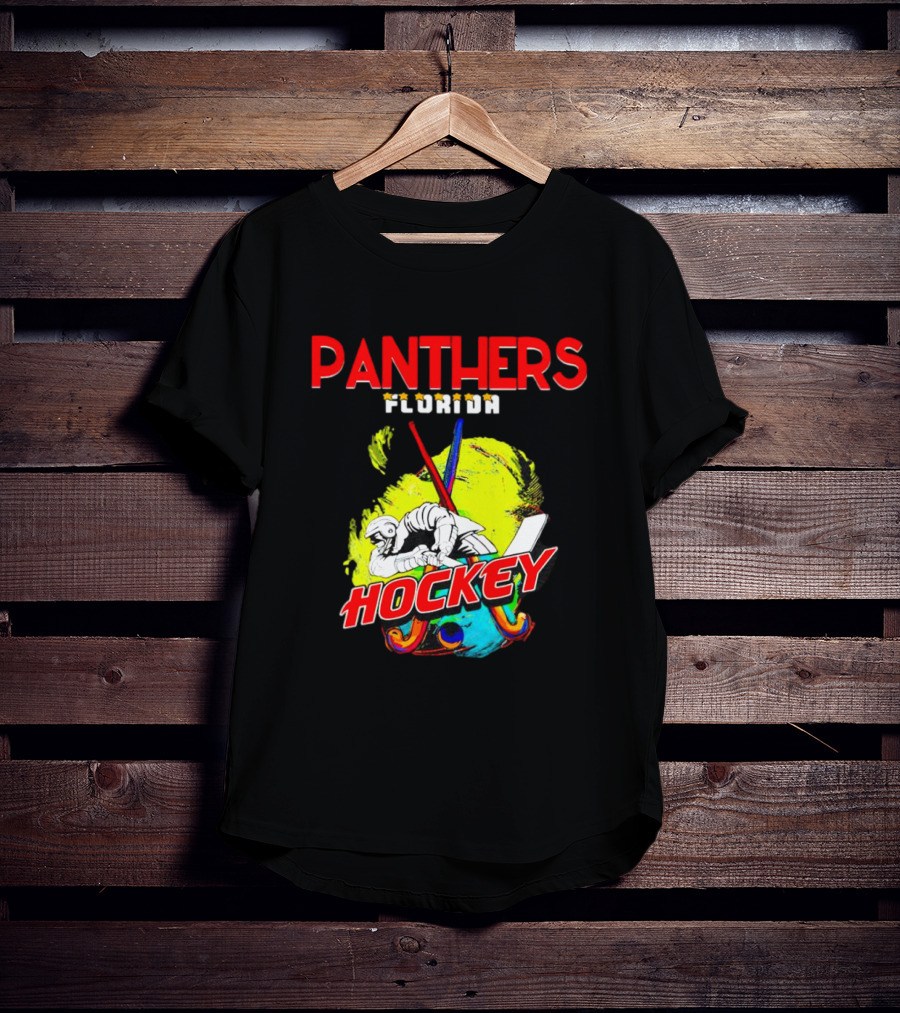 Panthers Florida Hockey Bold Colorful T-Shirt