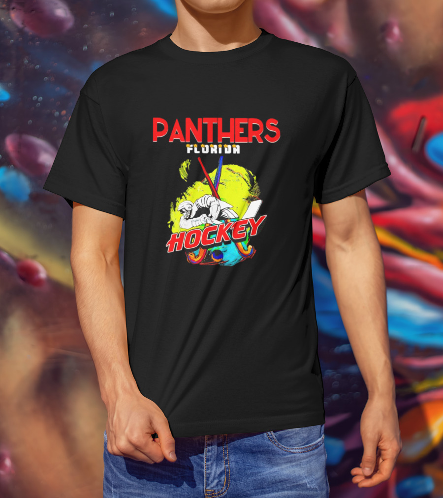 Panthers Florida Hockey Bold Colorful T-Shirt