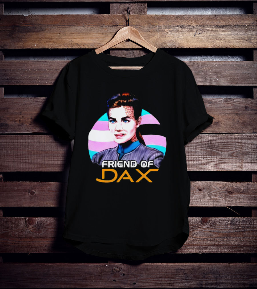 Friend Of Dax Star Trek Trans Pride Background T-Shirt
