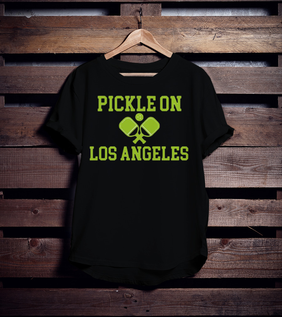 Pickle On Los Angeles Paddle Ball T-Shirt