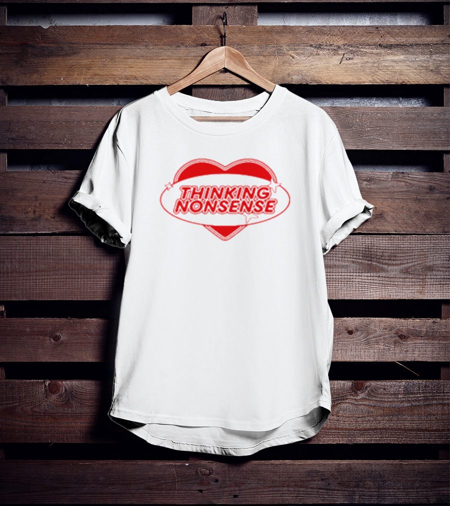 Thinking Nonsense Red Heart Star T-Shirt