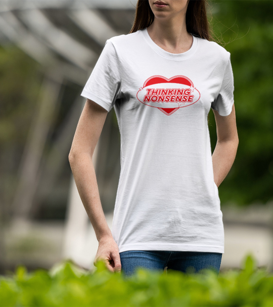 Thinking Nonsense Red Heart Star T-Shirt