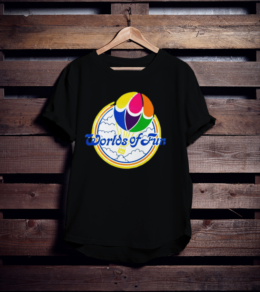 Worlds Of Fun Hot Air Balloon Adventure Theme Park T-Shirt
