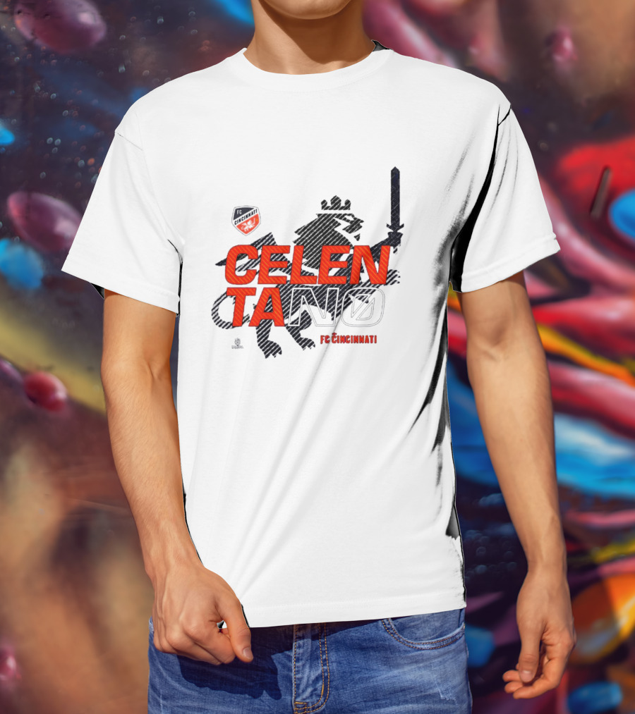 Celentano FC Cincinnati Lion Shield T-Shirt