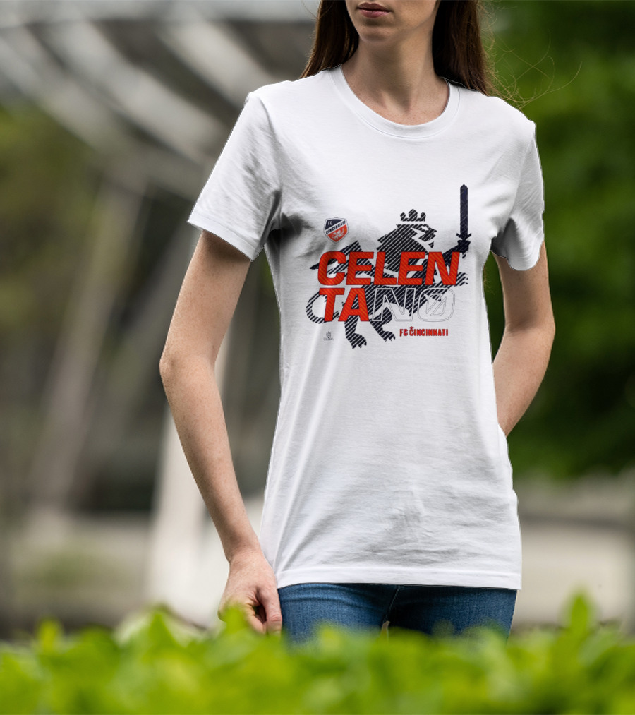 Celentano FC Cincinnati Lion Shield T-Shirt