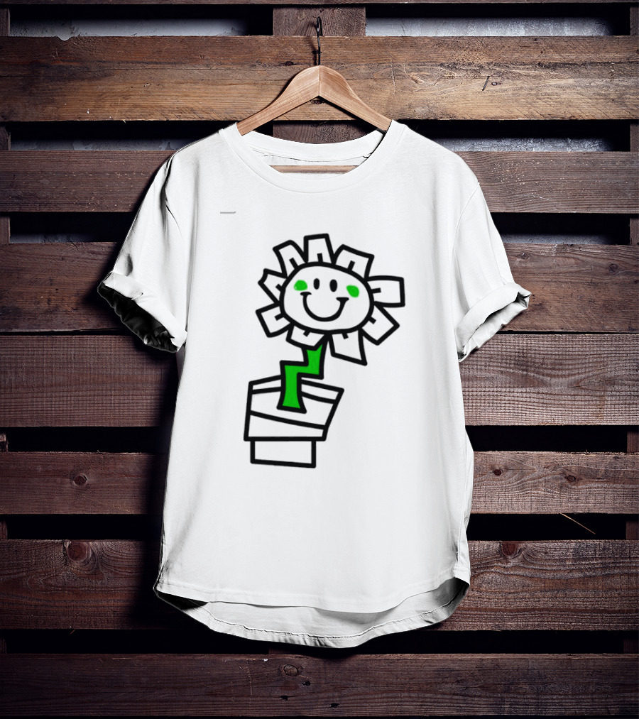 Green Day Kerplunk Smiling Flower With Black And Green T-Shirt