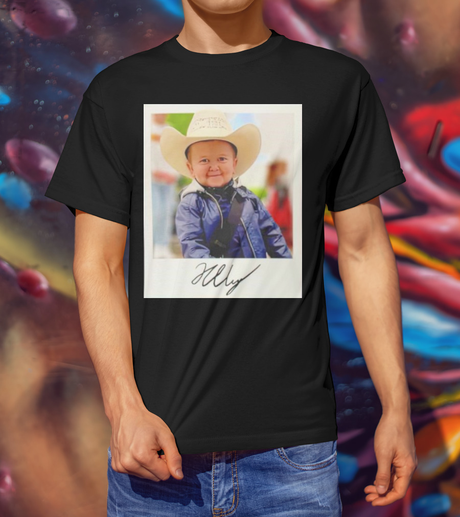 Hasbulla Magomedov Cowboy Polaroid Signature Image T-Shirt