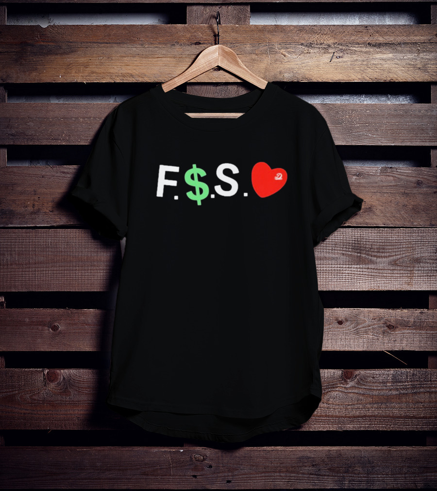 J. Cole Dreamville F.$.S Red Heart Dollar Sign T-Shirt