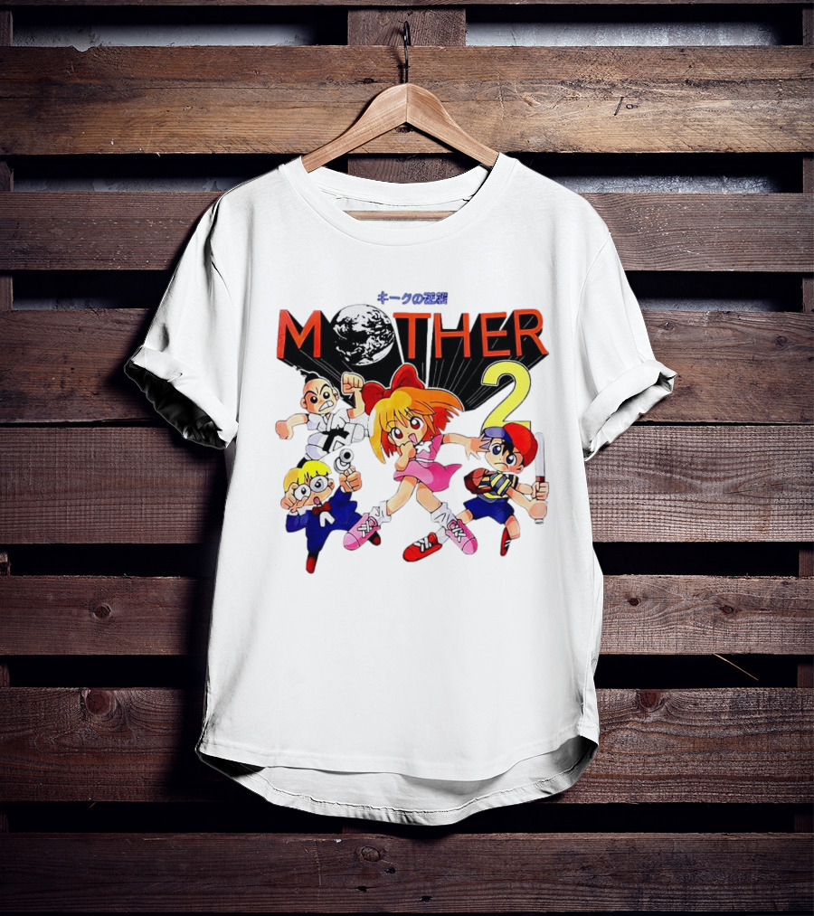 Mother 2 Comix Nintendo Game Characters And Earth T-Shirt