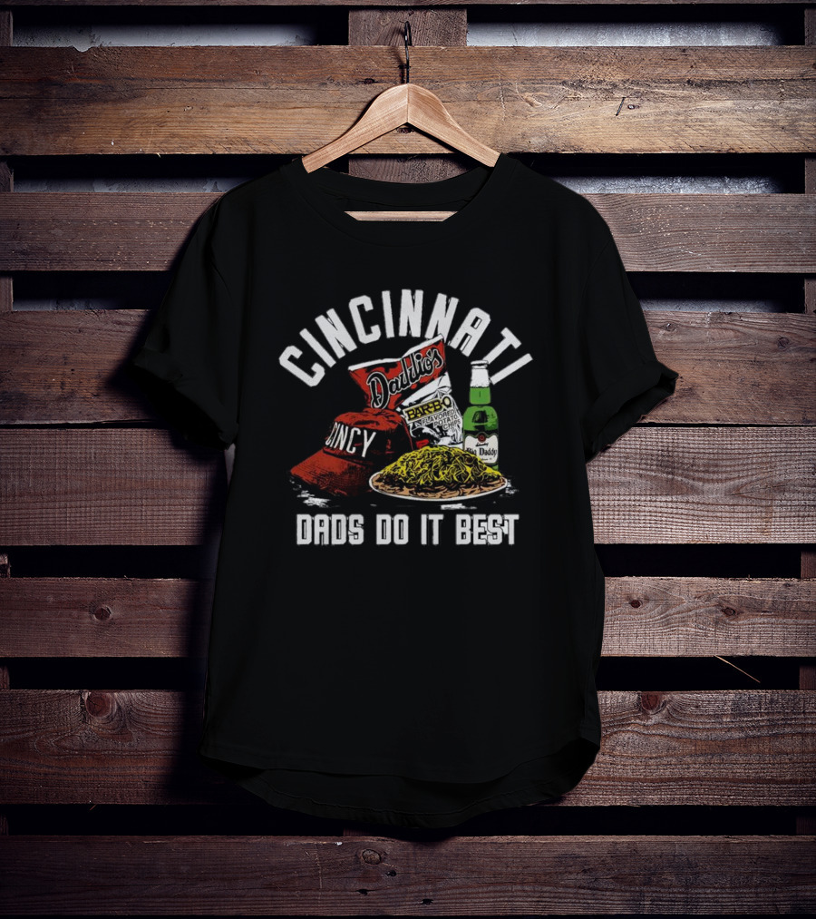 Cincinnati Dads Do It Best Cincy Hat Daddy's Chips And Beer Barbecue Pólok T-Shirt