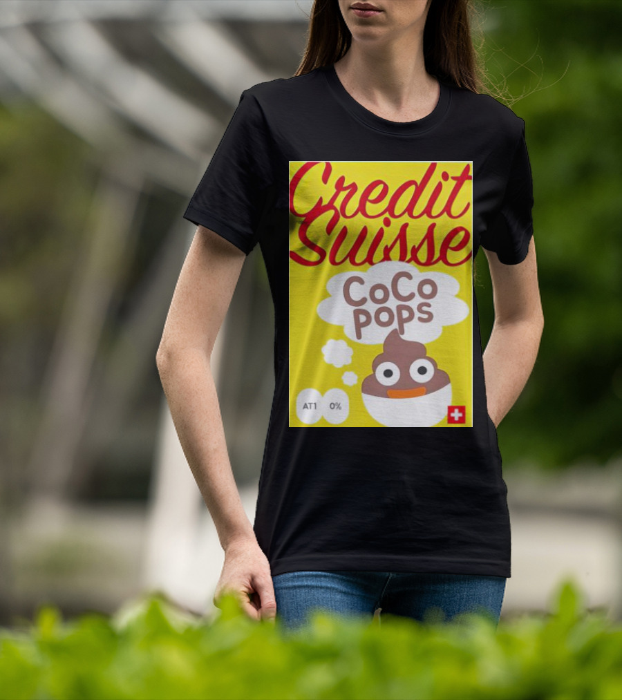 Credit Suisse CoCo Pops Parody Box AT1 0% T-Shirt