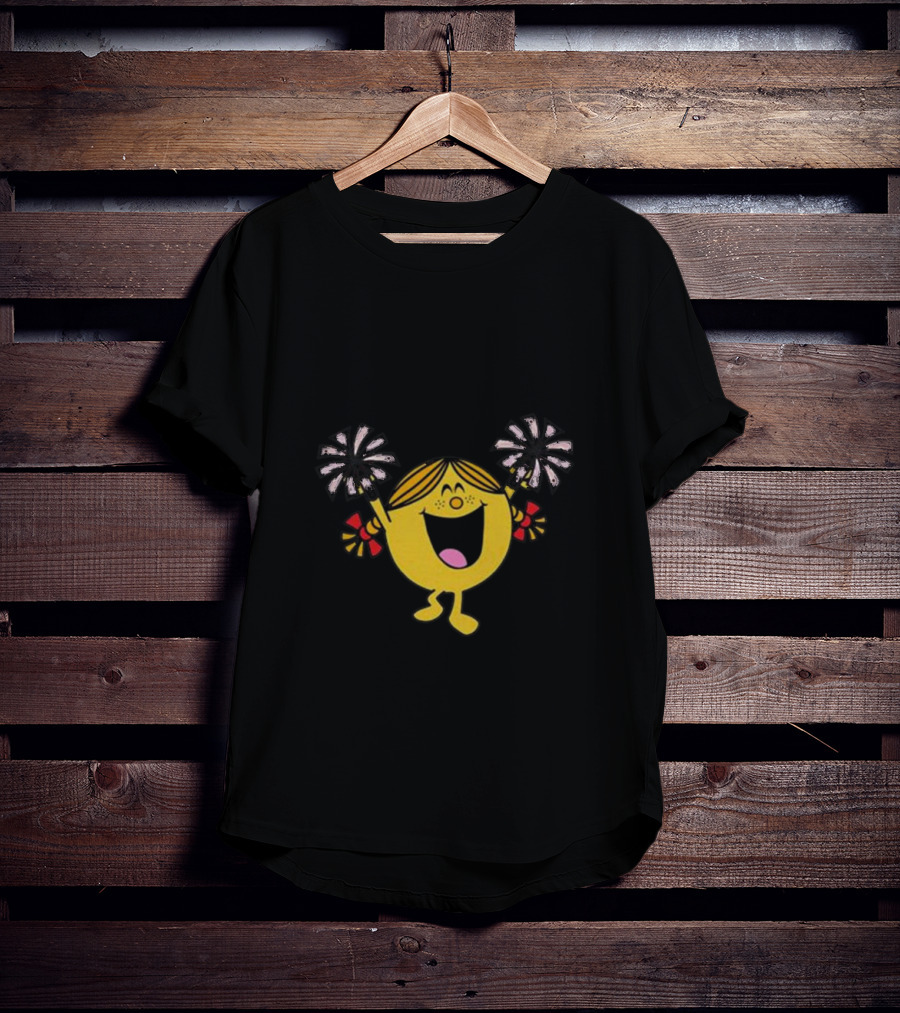 Little Miss Cheerleader Enthusiastic Pom-Pom Dance T-Shirt