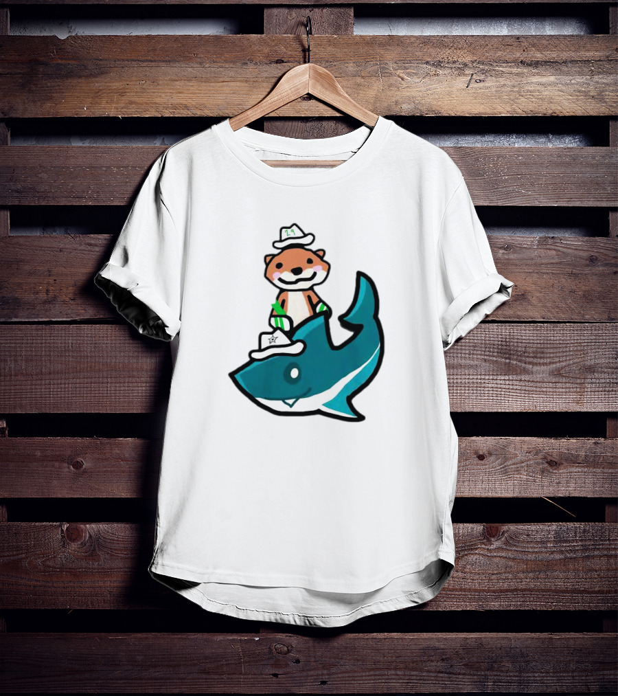Dallas Stars San Jose Sharks Otter On Shark T-Shirt